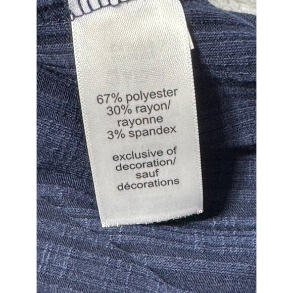 Maurices Navy Sleeveless Tank Top With Crochet Detail At Neckline Size S - Picture 3 of 13